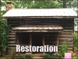 Historic Log Cabin Restoration  Lincoln County, North Carolina